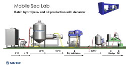 Batch hydrolysis- and oil production with decanter