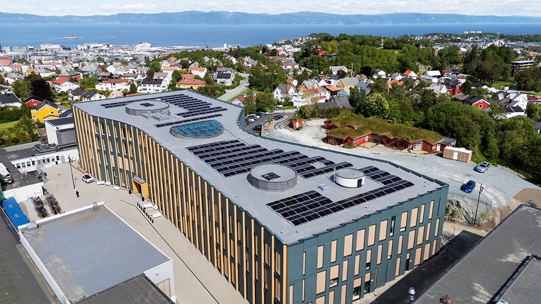 Bilde av Professor Mørchs hus, kontor- og undervisningsbygget på Norsk havteknologisenter.
