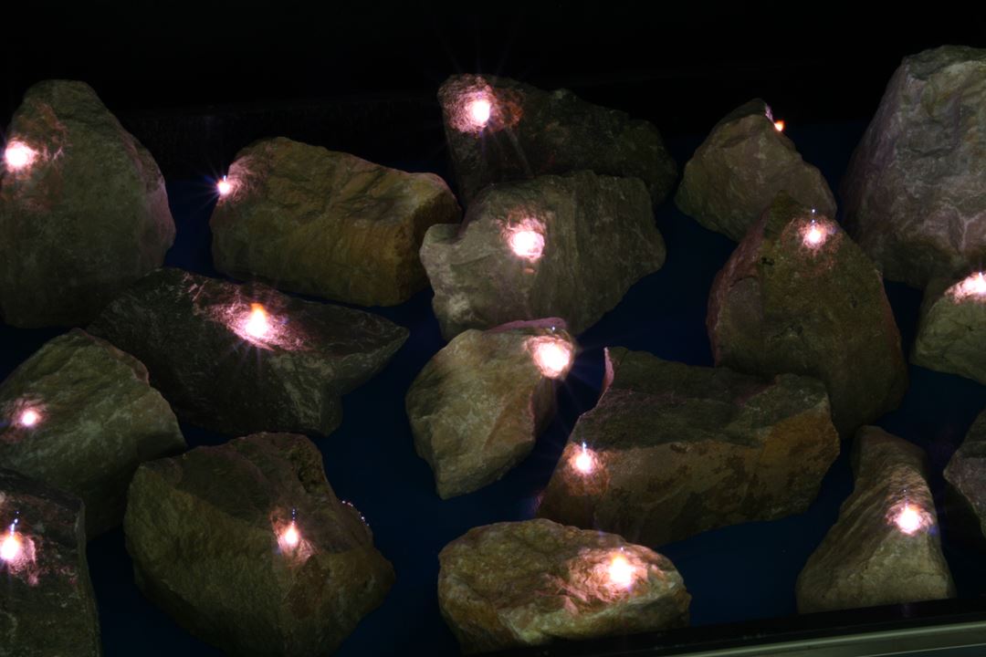 Laser på kalkstein