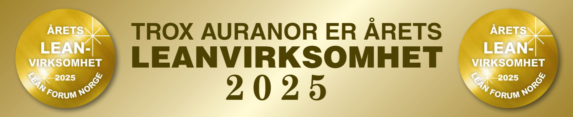 TROX Auranor er årets leanvirksomhet