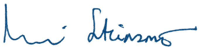 Unni Steinsmos signatur