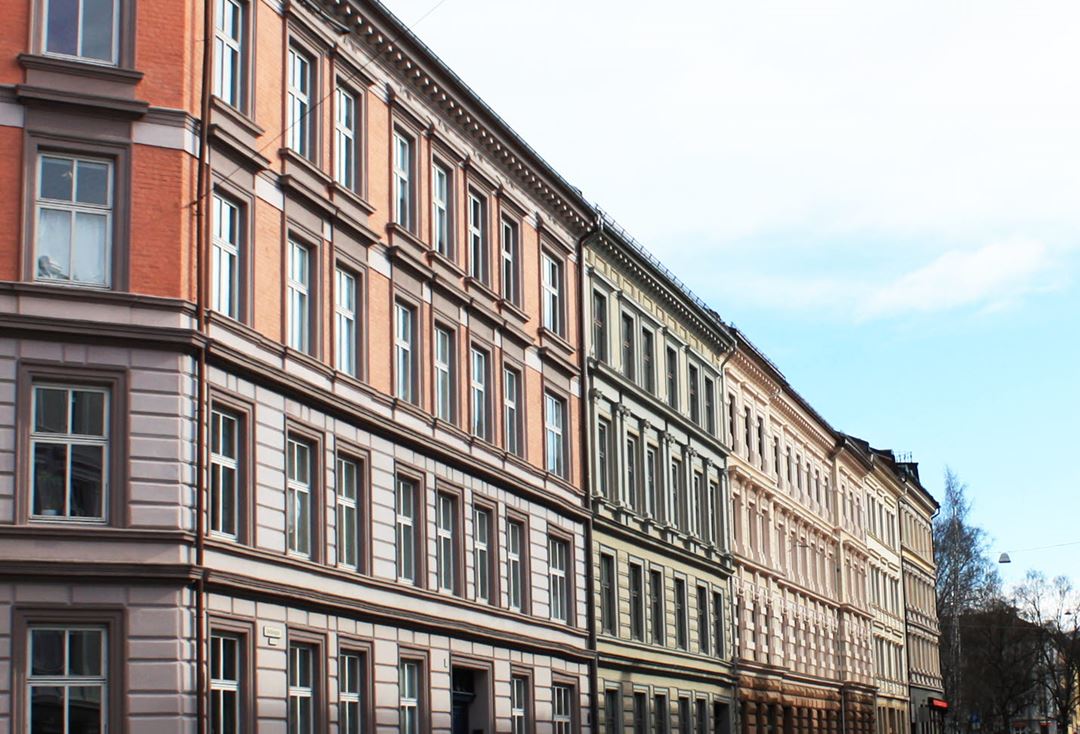 Murfasader i Seilduksgata i Oslo