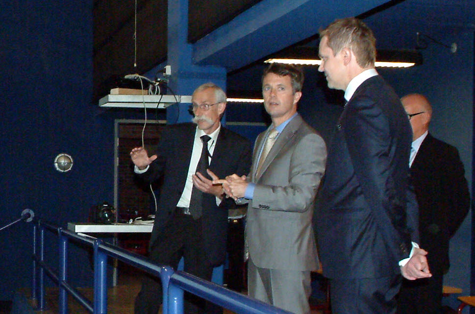 Kronprins Fredrik besøkte dansk SINTEF-laboratorium