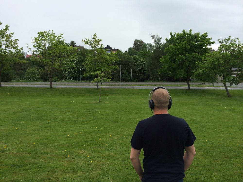 Mobile auralisation of outdoor noise