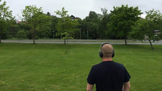 Mobile auralisation of outdoor noise