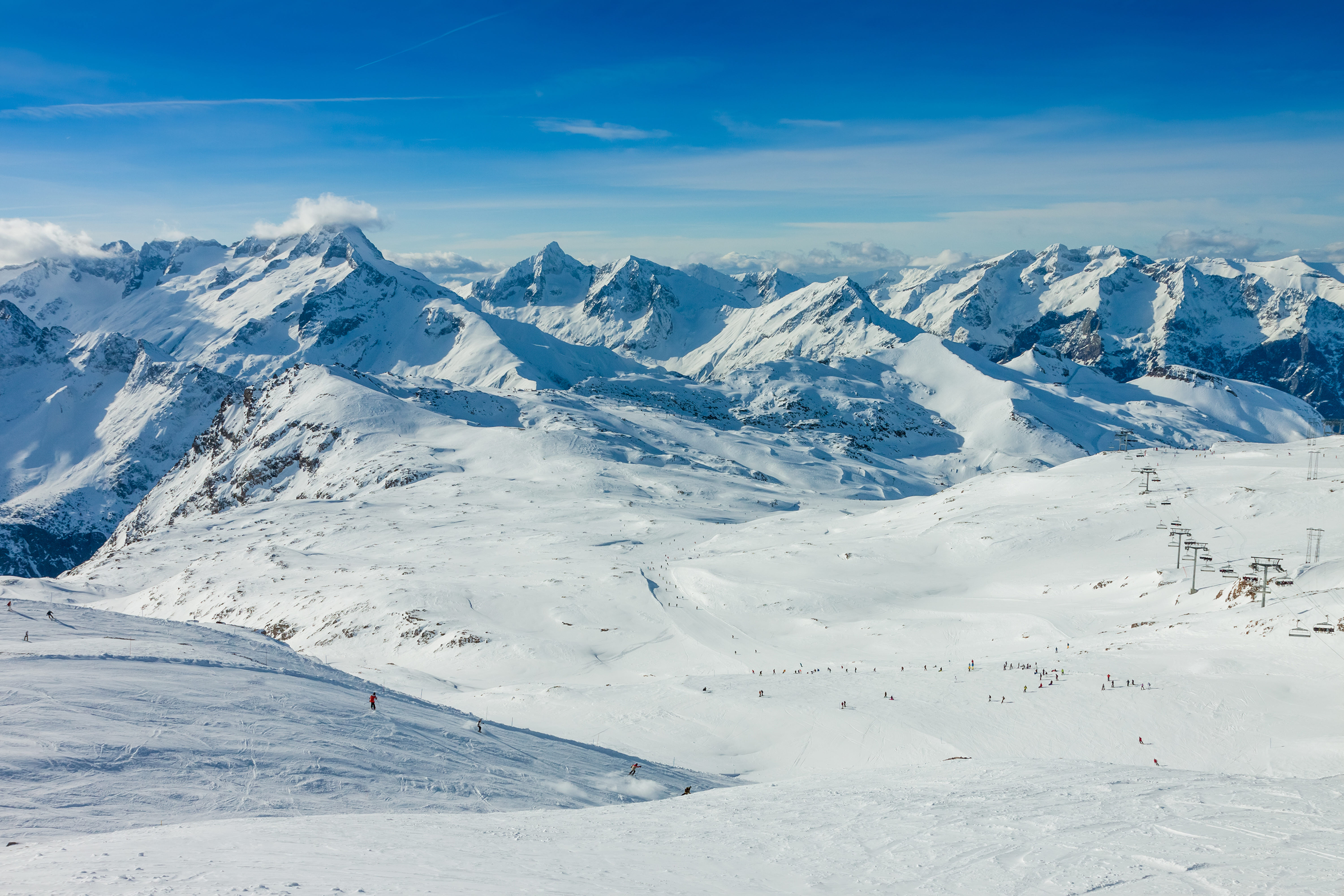 Mountain Landscape in Snow