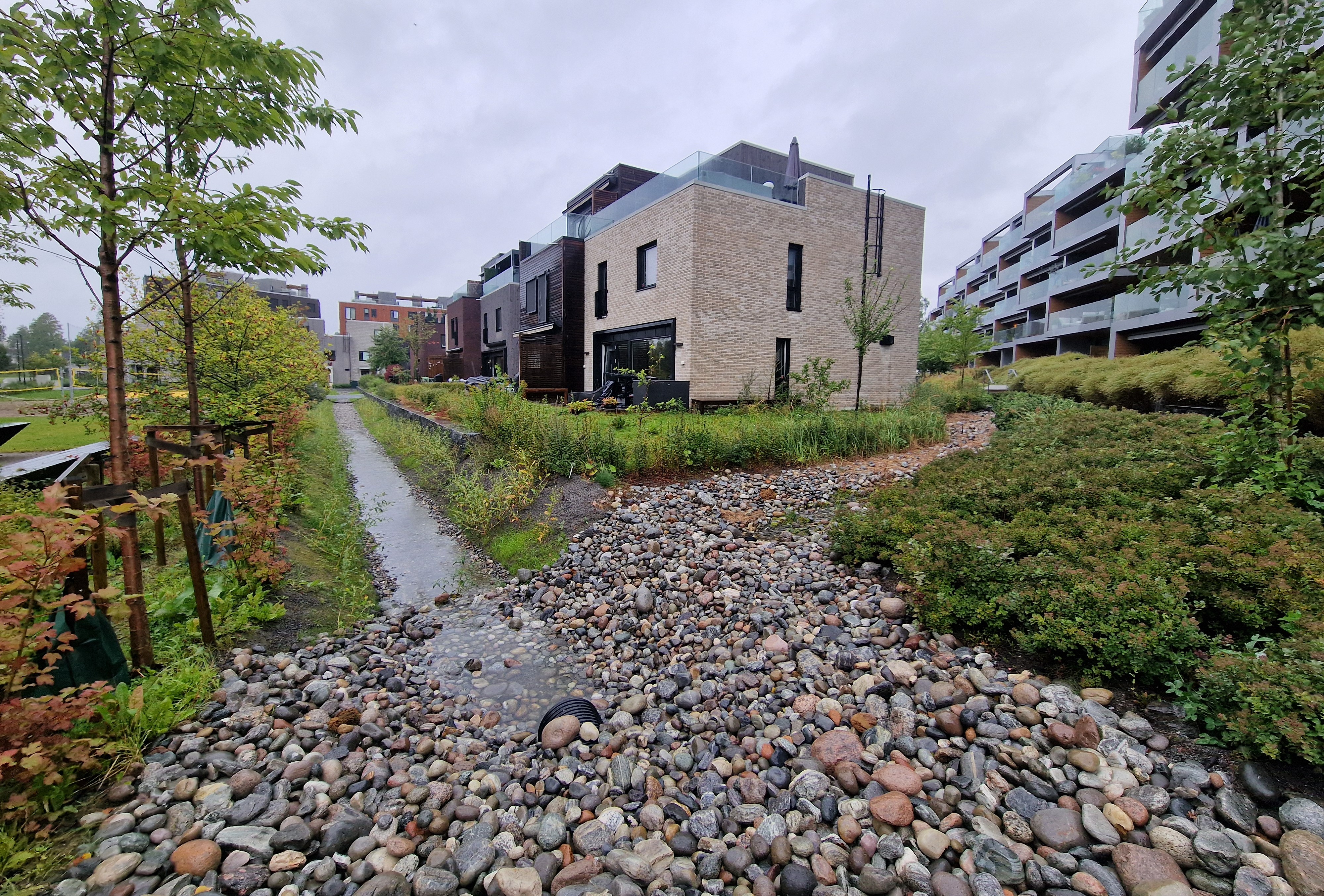 Slik sikrer du god overvannshåndtering i småhusområder