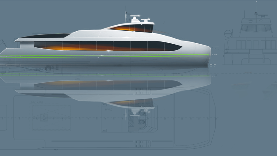SINTEF leverer design til verdens første elektriske hurtigbåt