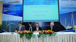 Fanger offshore vind fra øst 