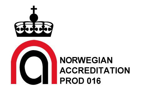 SATS Certification is a certification body accredited to NS EN ISO/IEC 17065 (2012) by Norwegian Accreditation with registration number PROD 016.
