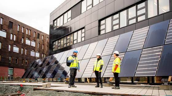 Det er også byggtekniske krav til solcelleanlegg