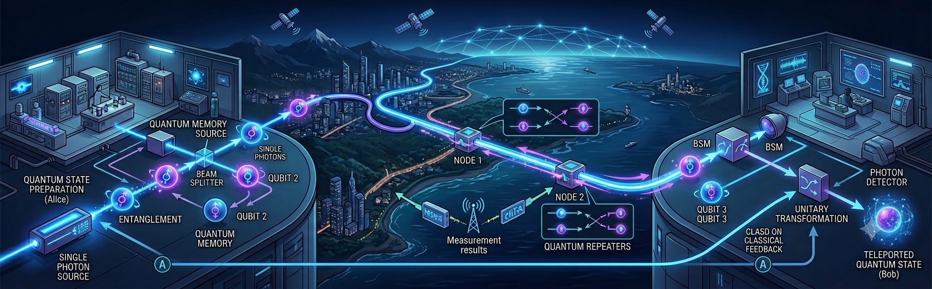 Centre for Quantum Communication Networks and Applications — QCNA