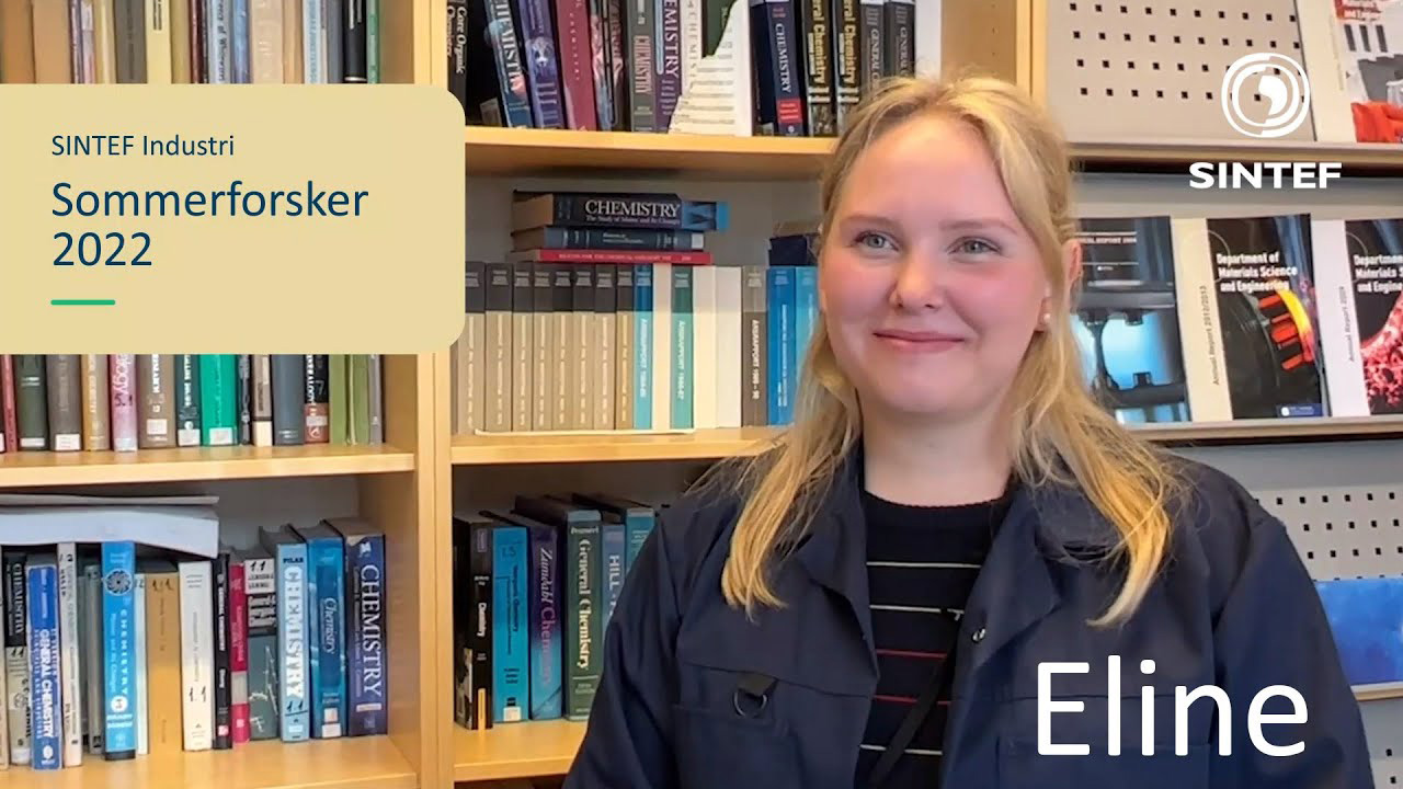 Sommerforsker hos SINTEF Industri 2022, Eline Nyhus 