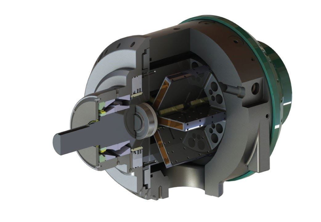 Principle sketch for a vane compressor © ToCircle Industries AS