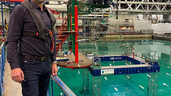 Tester  ny havbruksteknologi i Havbassenget