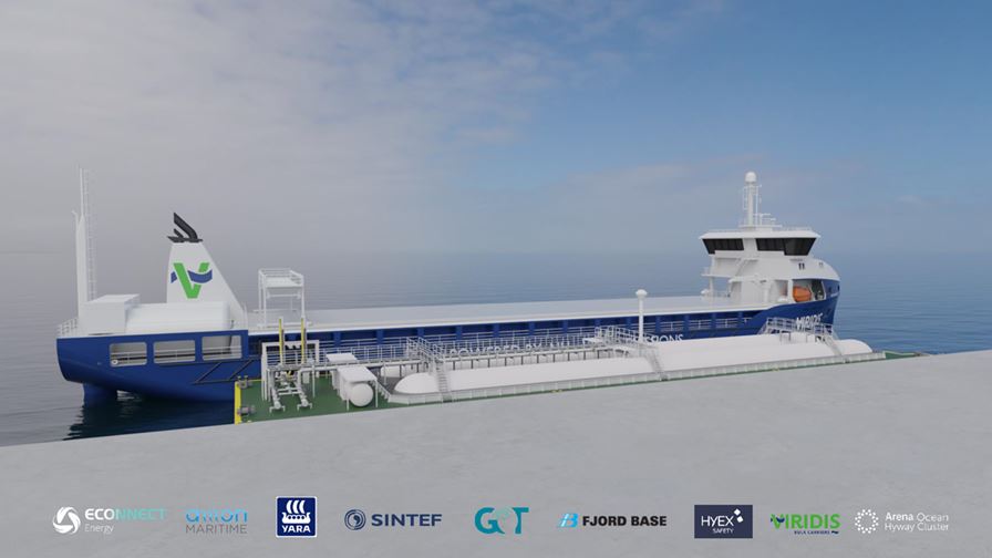SINTEF to research ammonia as a green shipping fuel