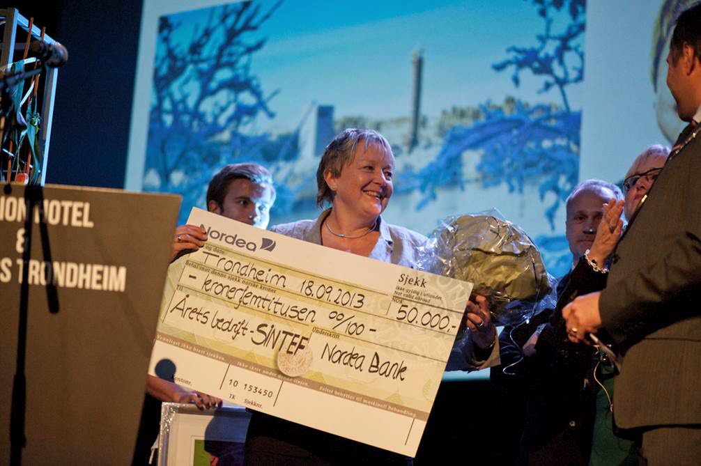 SINTEF ble "Årets Bedrift 2013"