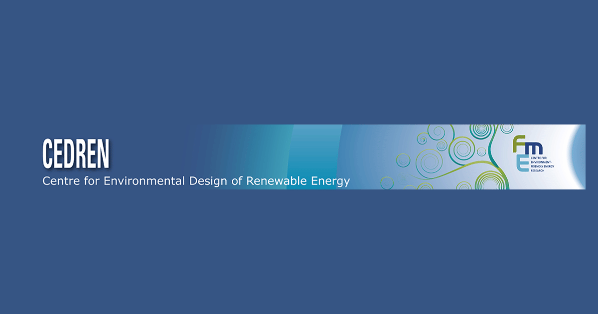 CEDREN - Centre for Environmental Design of Renewable Energy