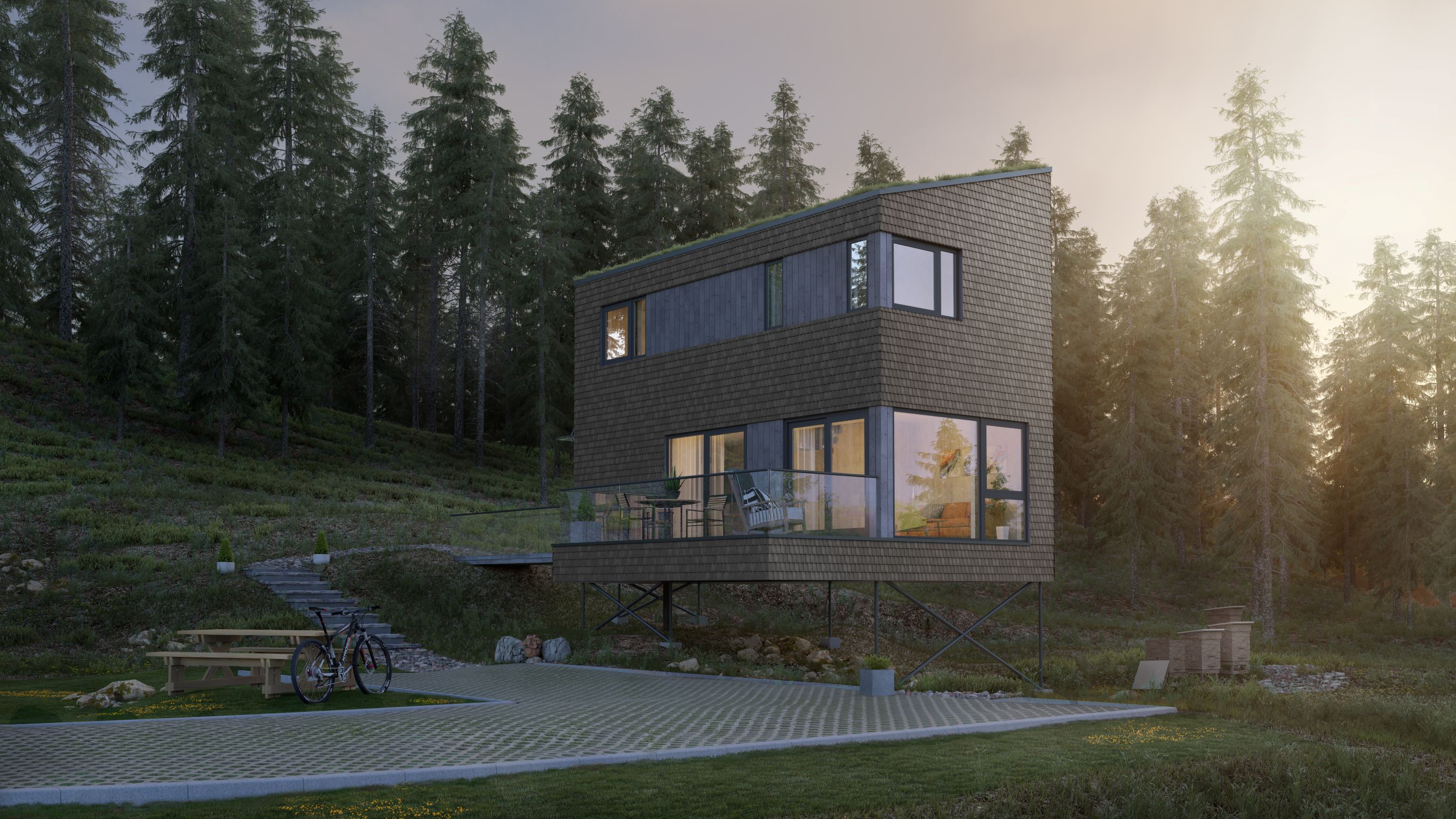 Er nye småhus av tre tilstrekkelig avstivet mot vindlaster?