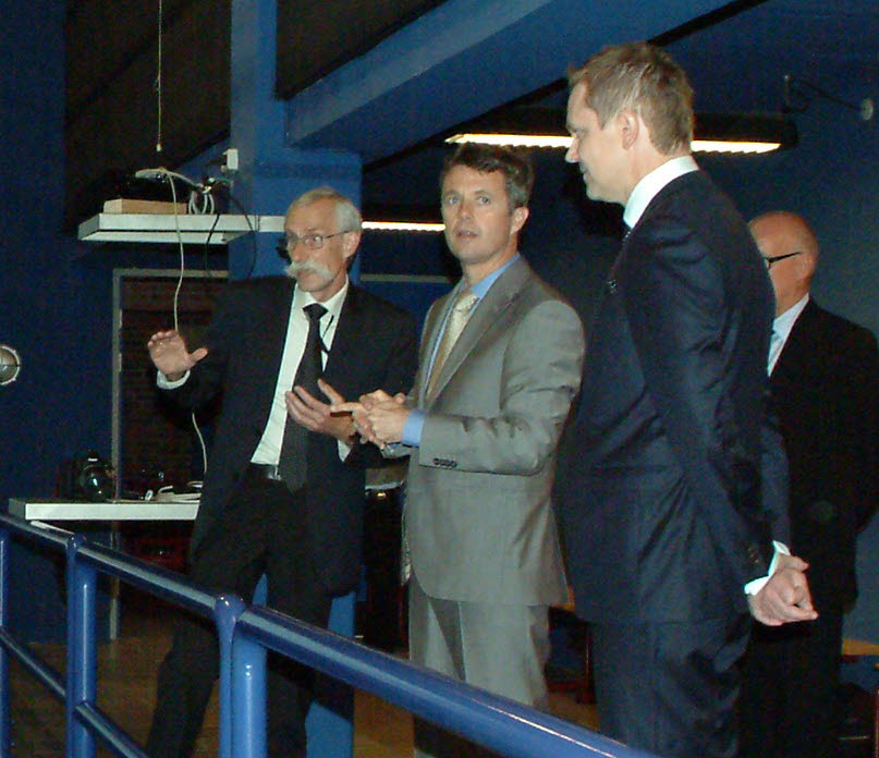 HKH Kronprins Fredrik av Danmark på besøk i Prøvetanken