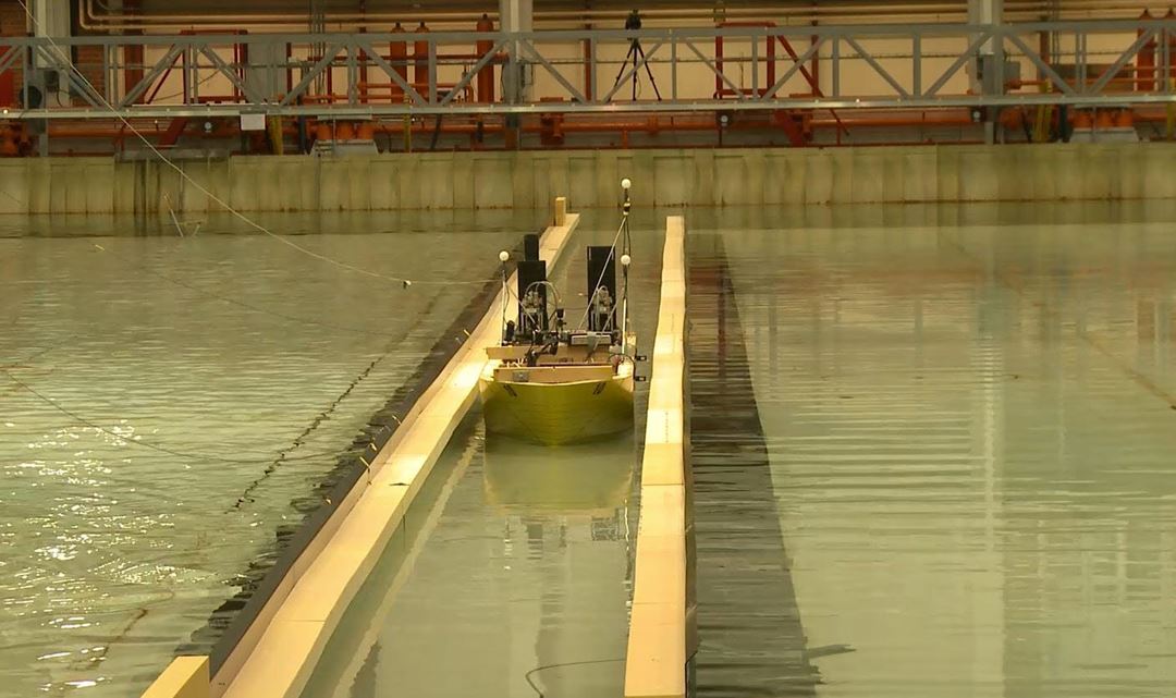 Model of the tunnel in the Ocean Laboratory