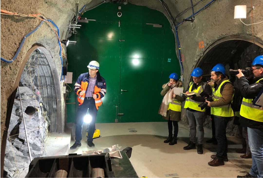 Visit at the Mont Terri laboratory