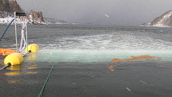 Fighting oil-spills with air-bubbles
