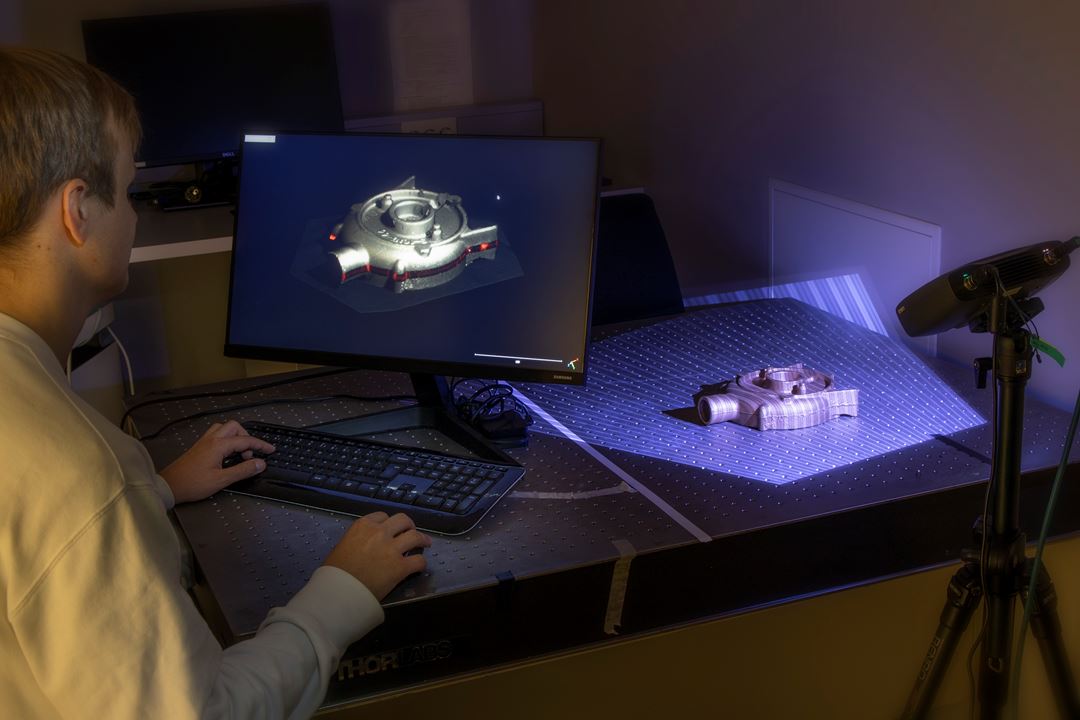 Caption: Automated 3D burr detection in cast manufacturing, as part of SFI Manufacturing.