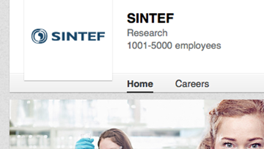 Følg SINTEF på LinkedIn