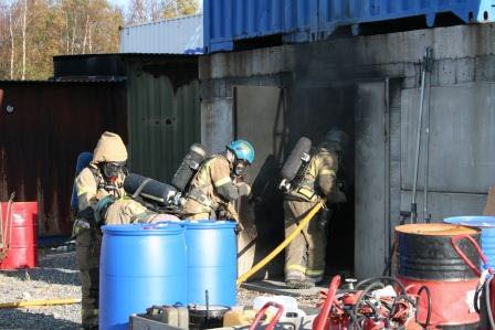 Stress alarm for smoke-divers