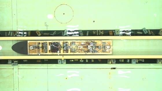 The world's first ship tunnel tested under harsh weather conditions