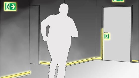 Byggforskserien er oppdatert på ledesystemer for rømning ved brann