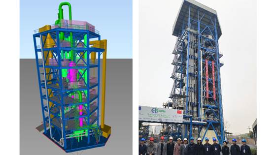Starter testingen ved verdens største enhet for chemical looping combustion (CLC)