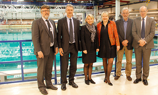 Besøk og positive signaler om Ocean Space Centre fra Næringsministeren