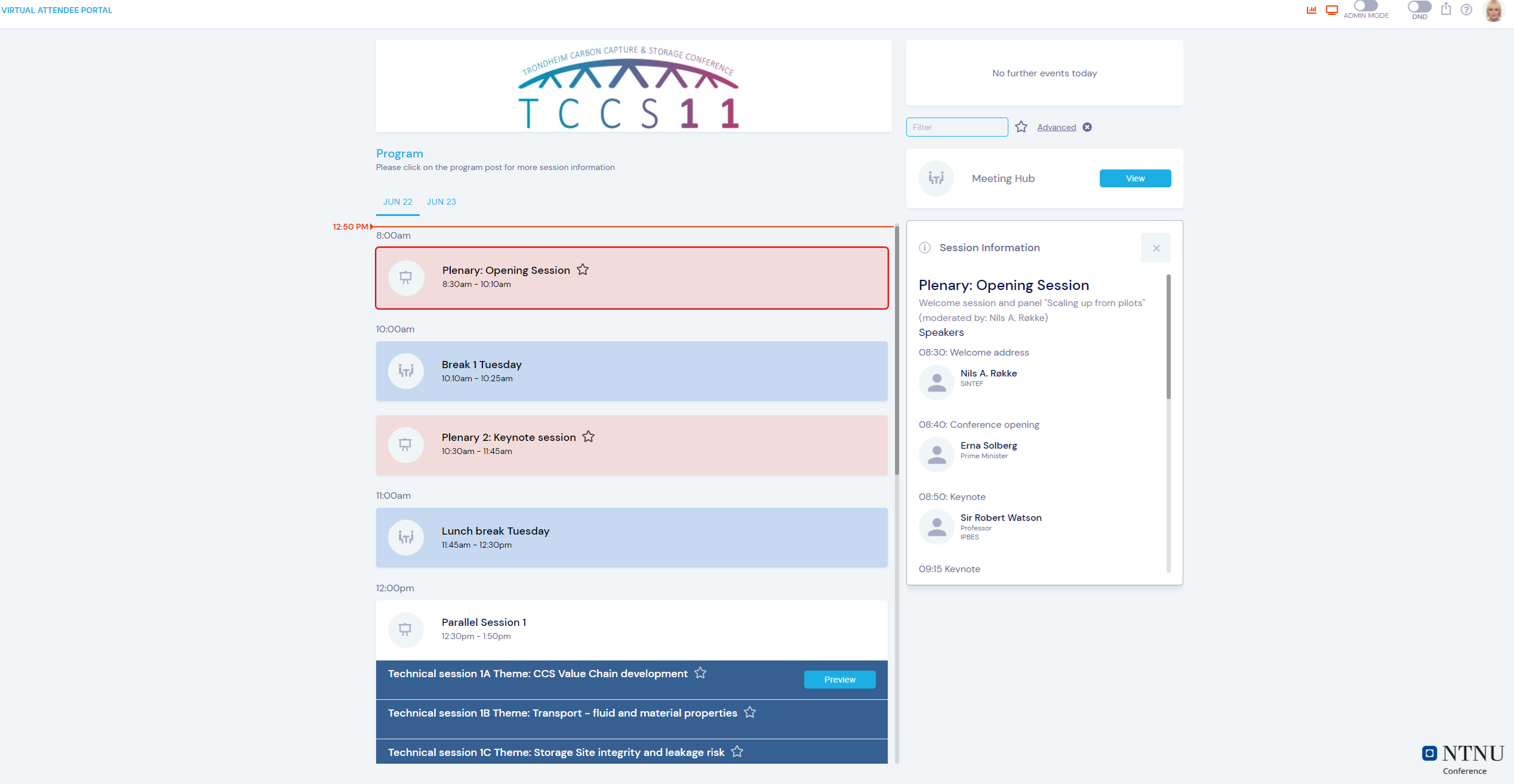 OnAir conference portal
