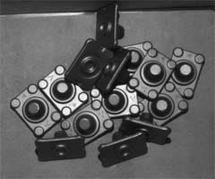 Randomly oriented car parts