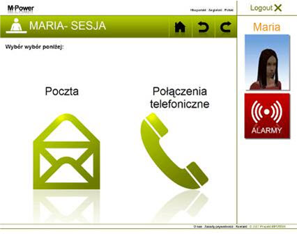 Screenshot from the Polish proof-of-concept application