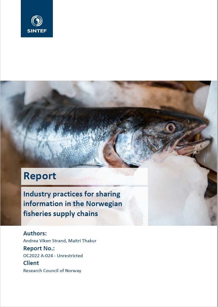 Industry practices for sharing sustainability information in the Norwegian fisheries supply chains
