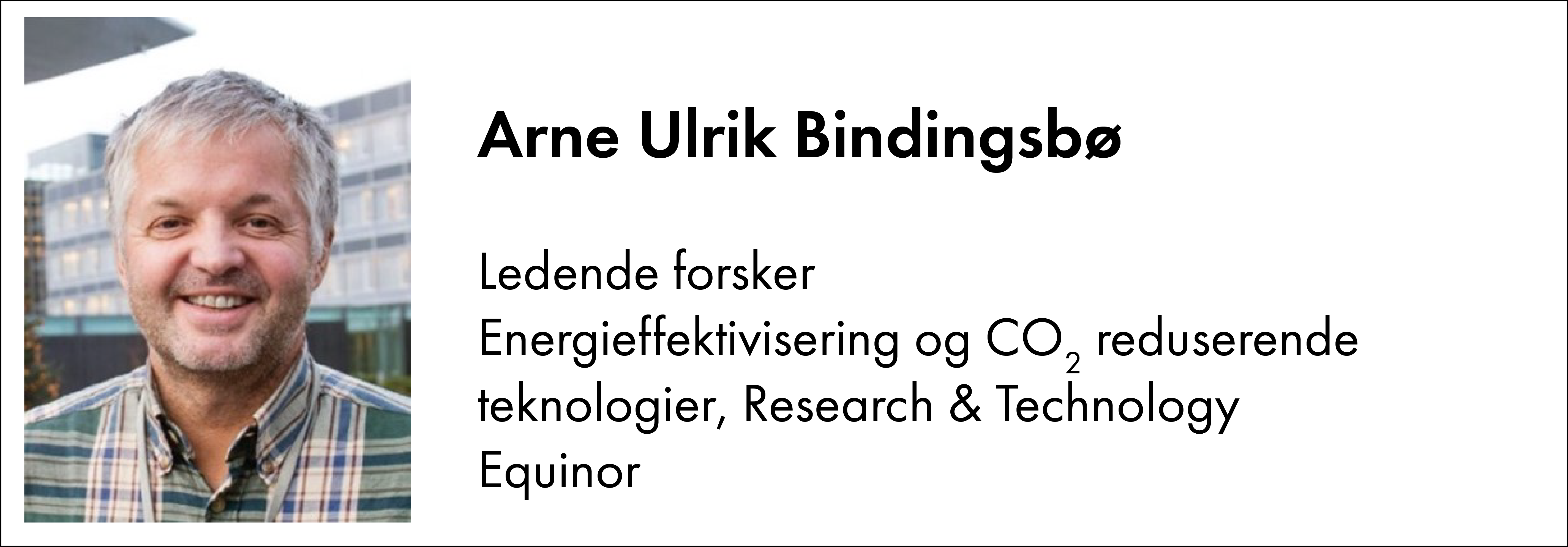 Arne Ulrik Bindingsbø, Equinor