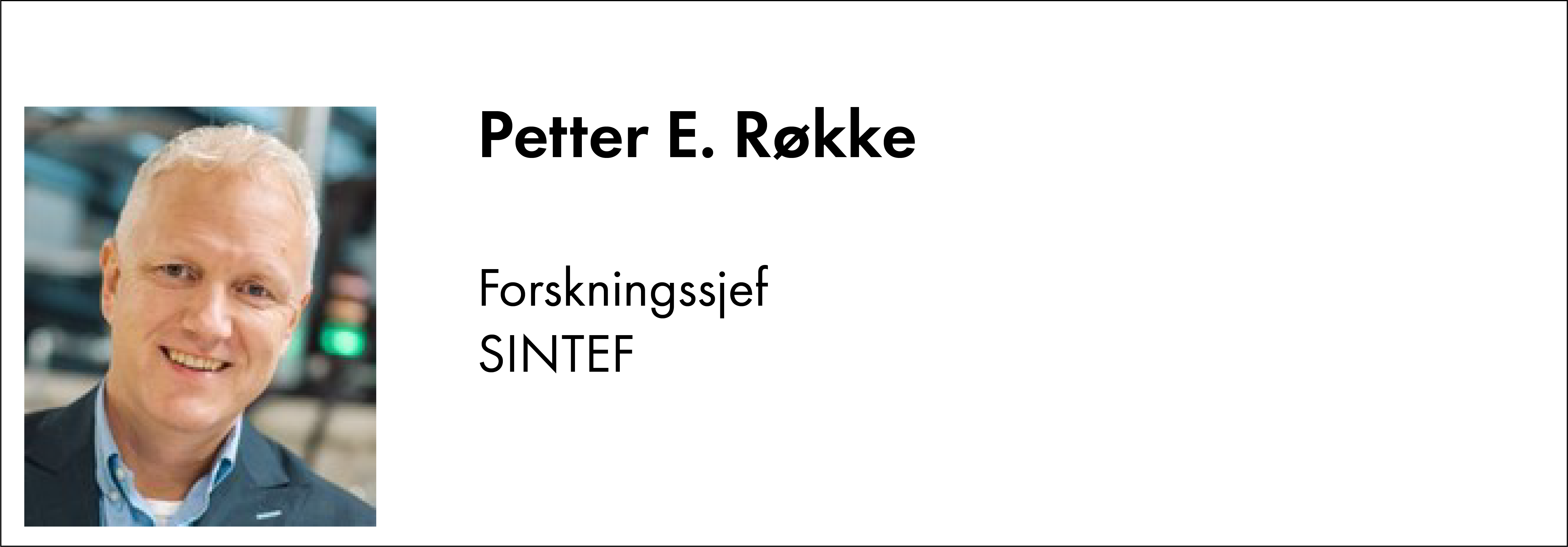 Petter Røkke, SINTEF