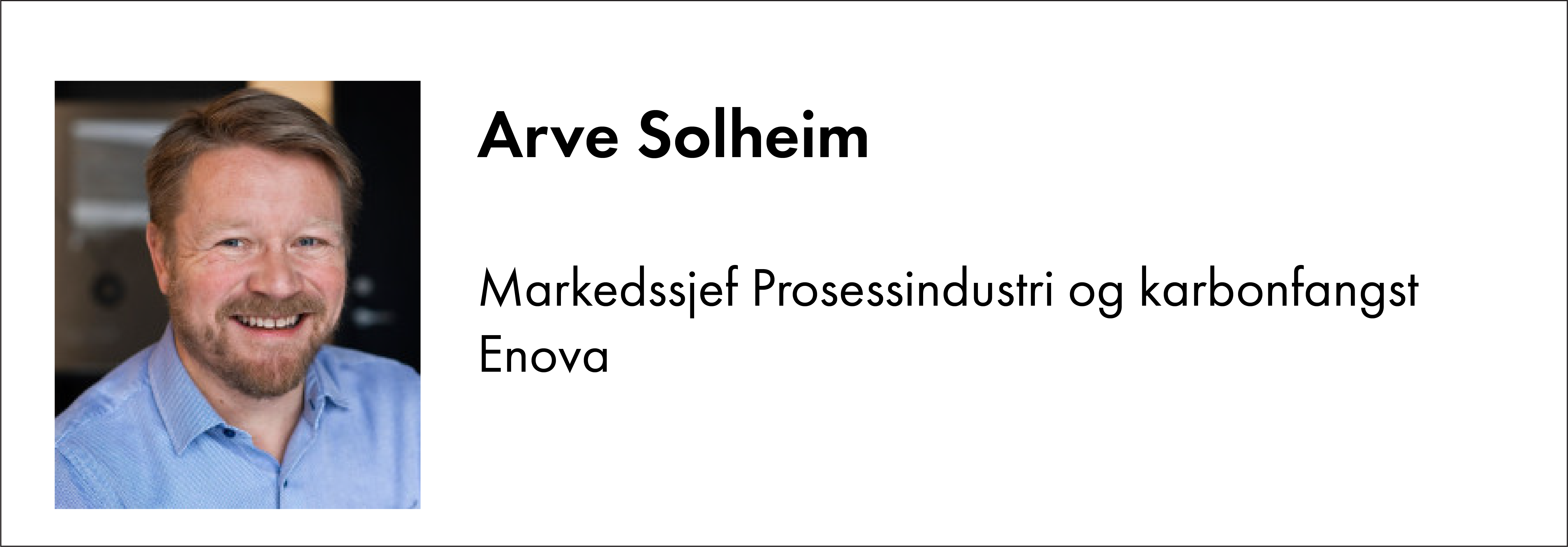 Arve Solheim, Enova
