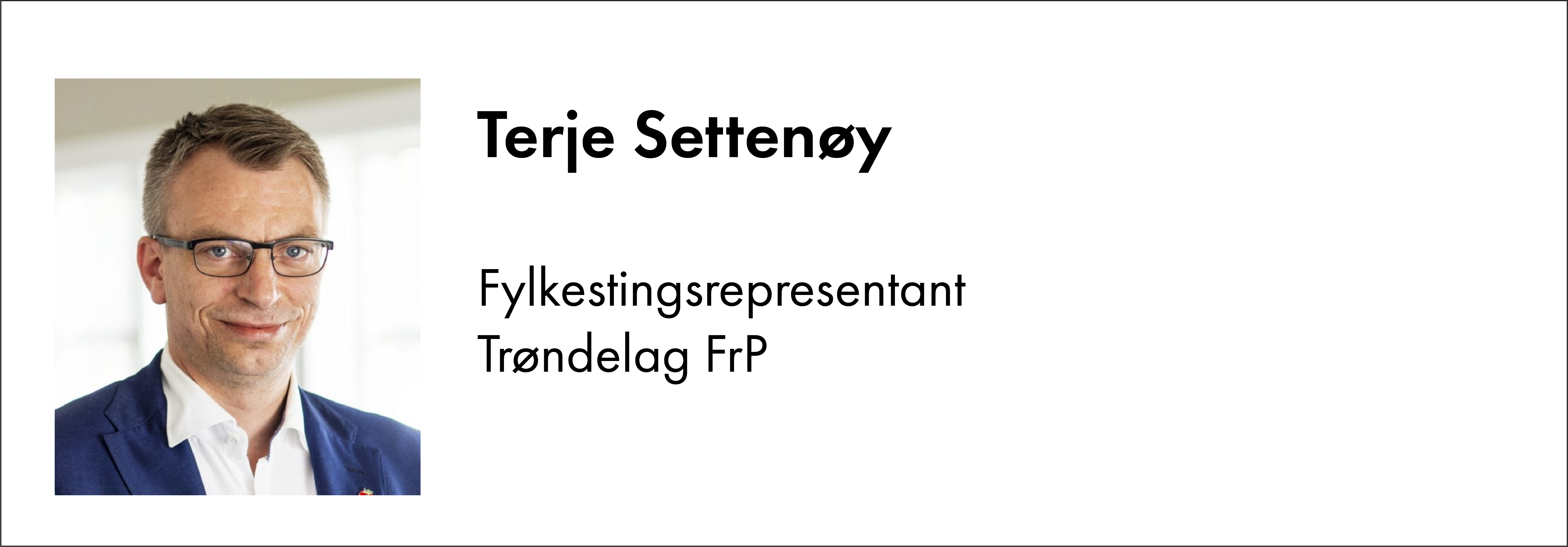 Terje Settenøy, FrP