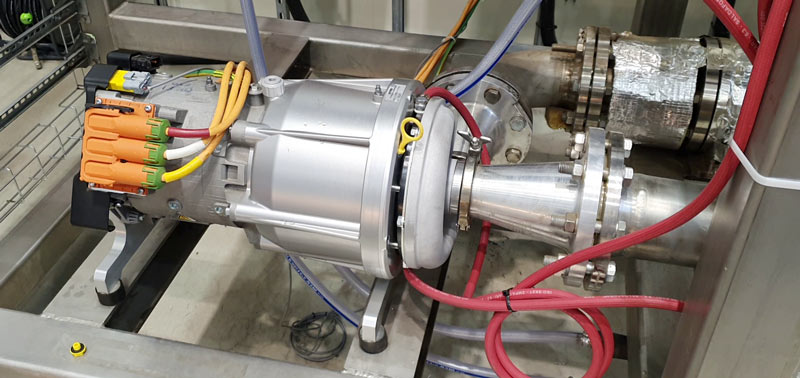 The compact high-speed turbo compressor is the key component in the steam-based high-temperature heat pump.