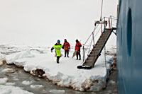 JIP Oil in ice. From large scale experiments in the Barents Sea. Foto; SINTEF