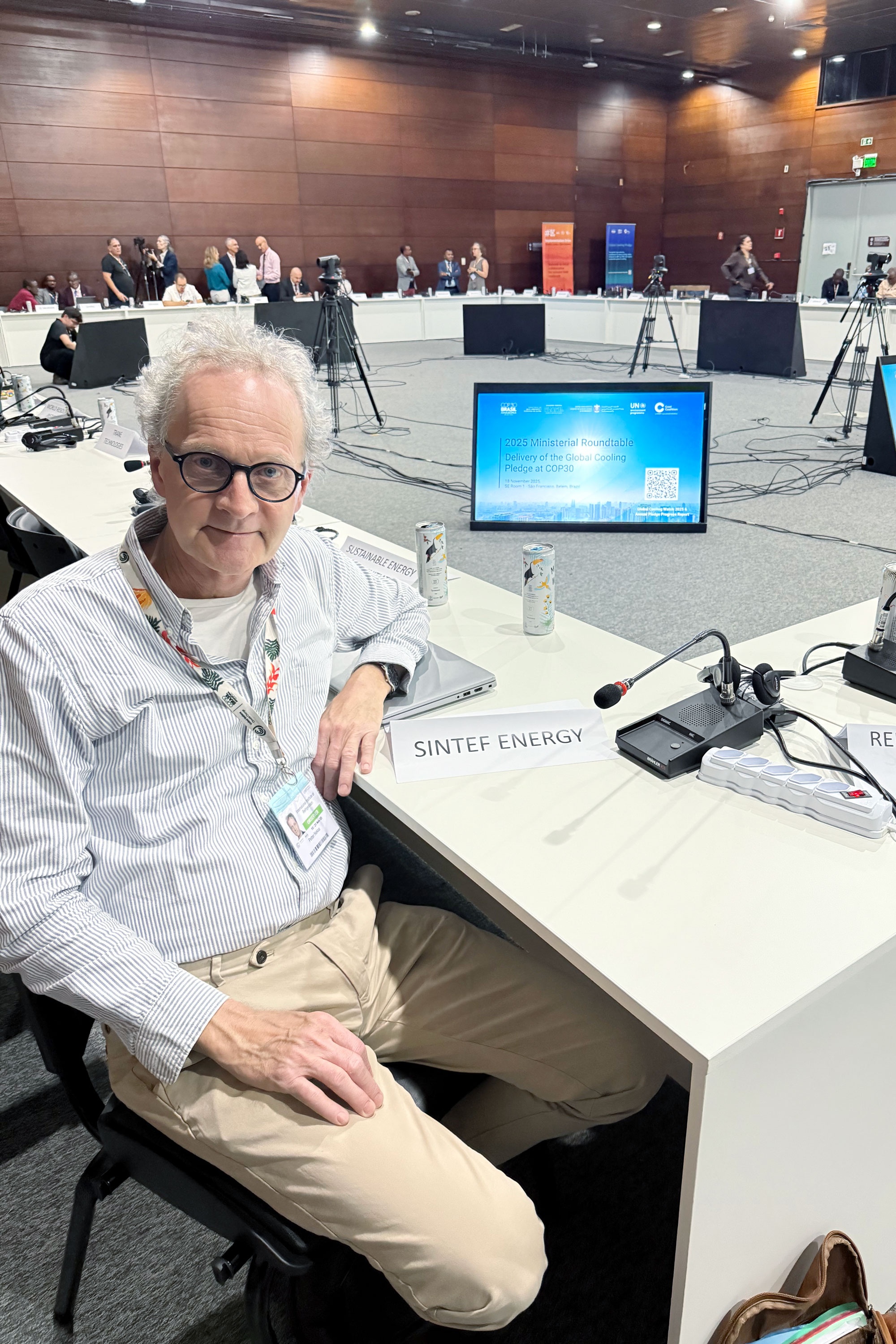 Person sitting at a table