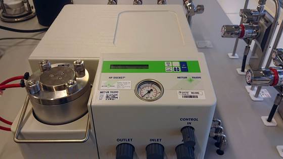 DSC – Differential Scanning Calorimeter – with high pressure cell