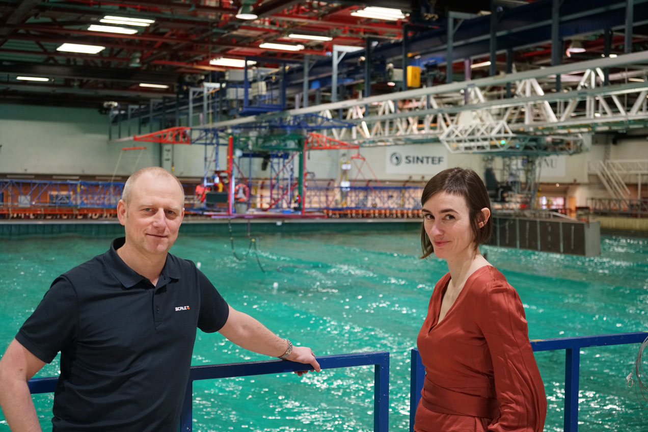 Testing av merder for tøffe forhold til havs