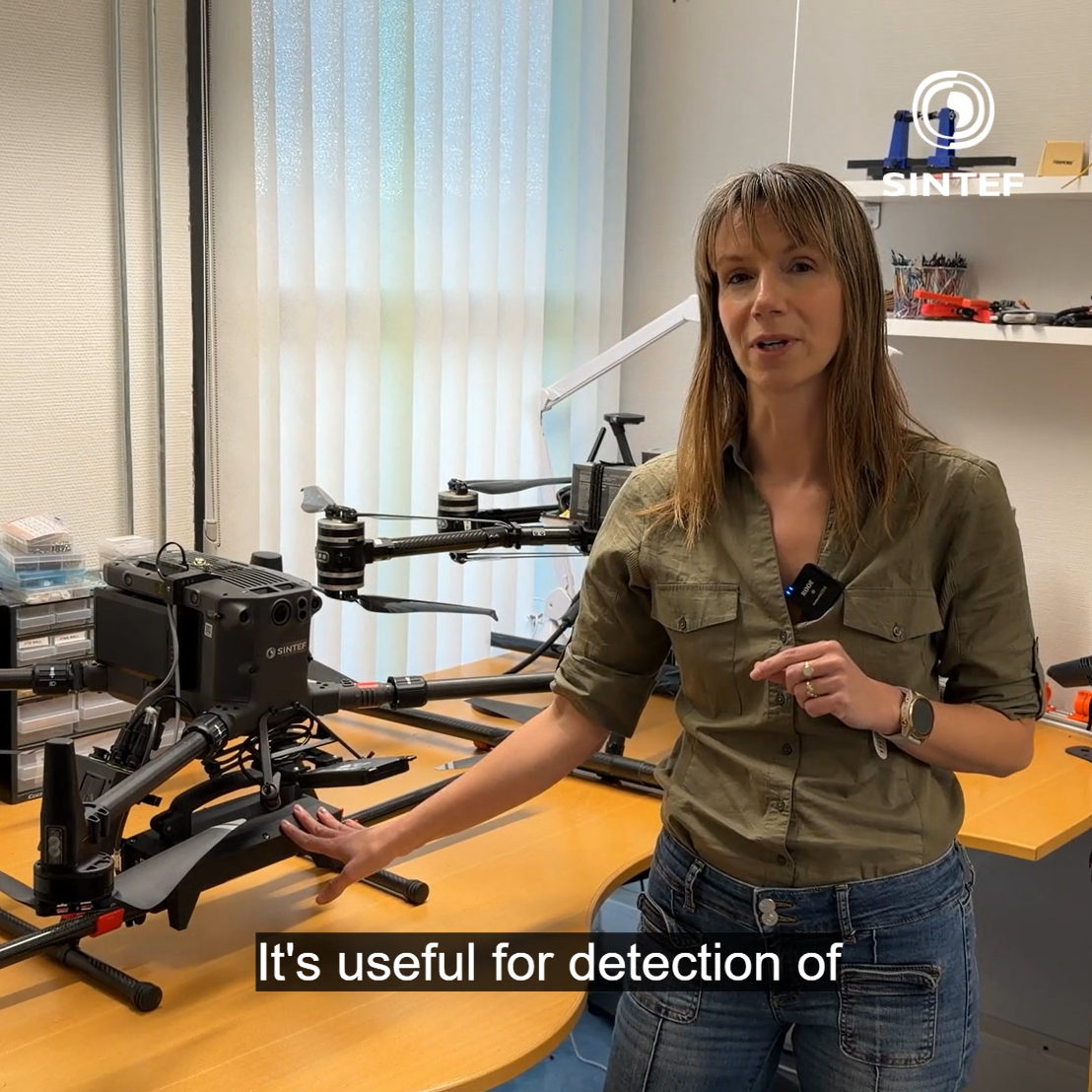 Denne dronen kan se under snø og jord