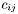 $c_{ij}$