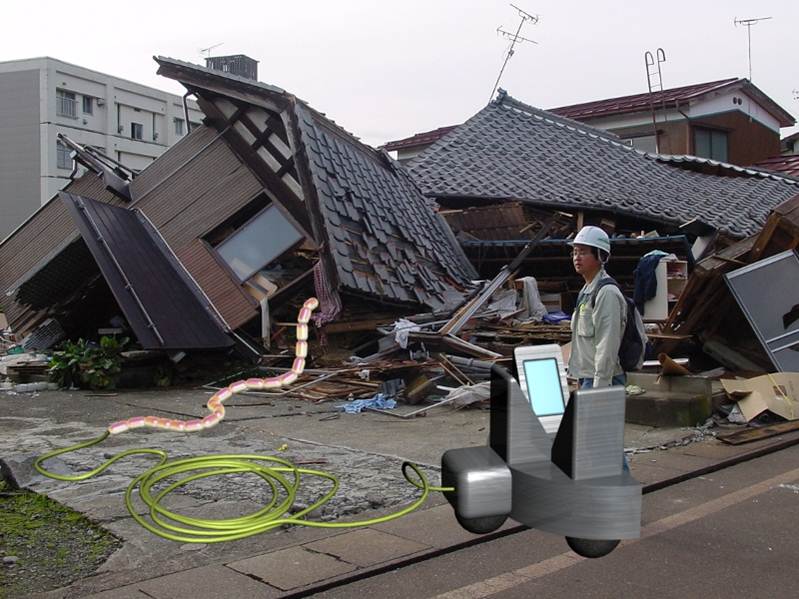 Snake robot search and rescue Snake robot search and rescue
